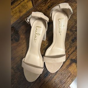 Lulus Suede Sandal Heels